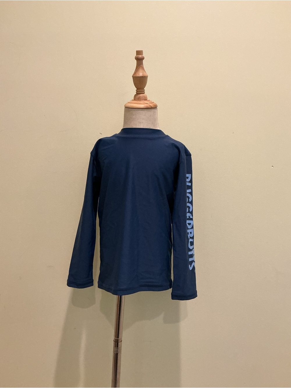 RuggedButts Navy Long-Sleeve Tee with Sleeve Logo
